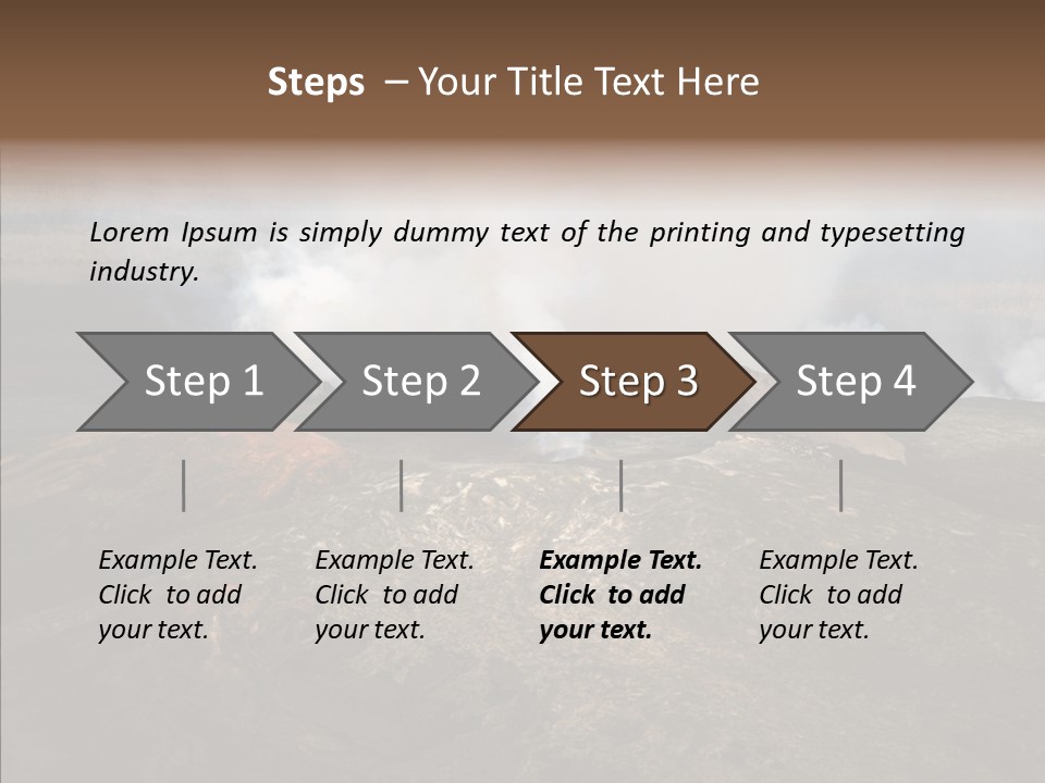 Erupt Active Smoldering PowerPoint Template