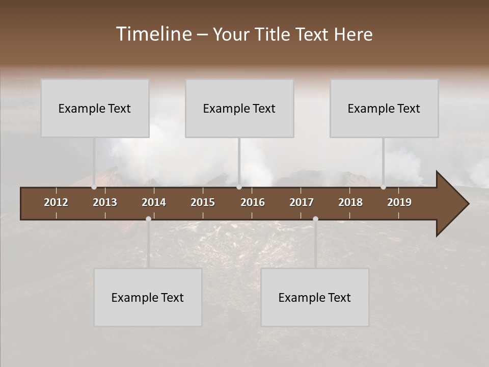 Erupt Active Smoldering PowerPoint Template
