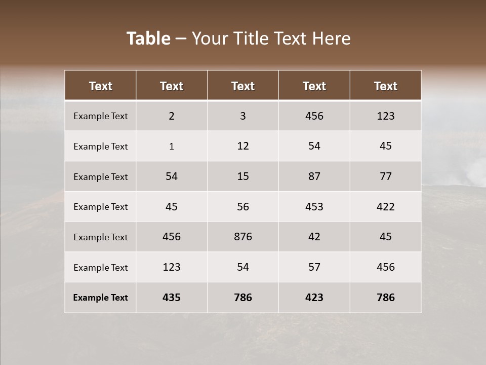 Erupt Active Smoldering PowerPoint Template