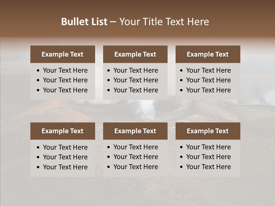 Erupt Active Smoldering PowerPoint Template
