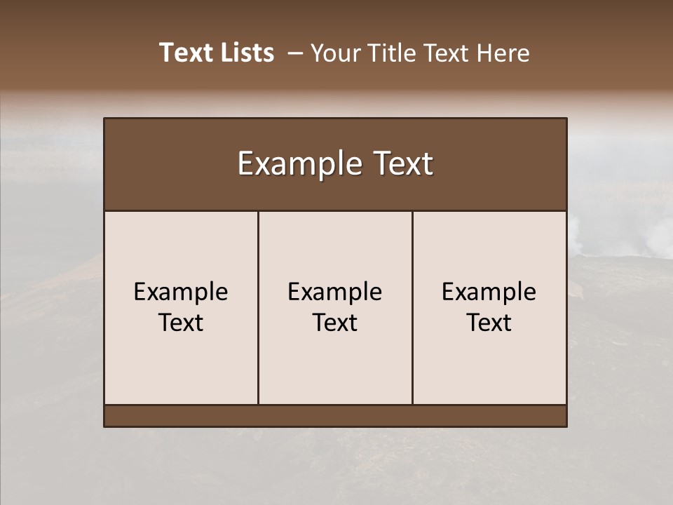 Erupt Active Smoldering PowerPoint Template
