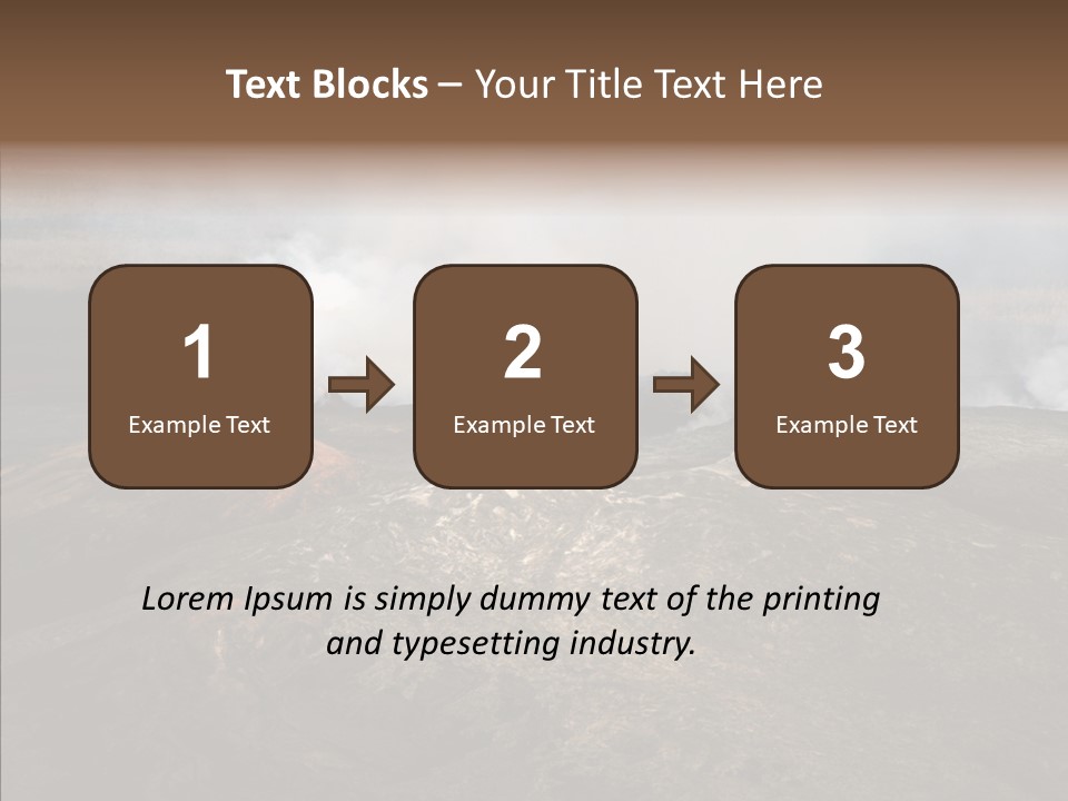 Erupt Active Smoldering PowerPoint Template