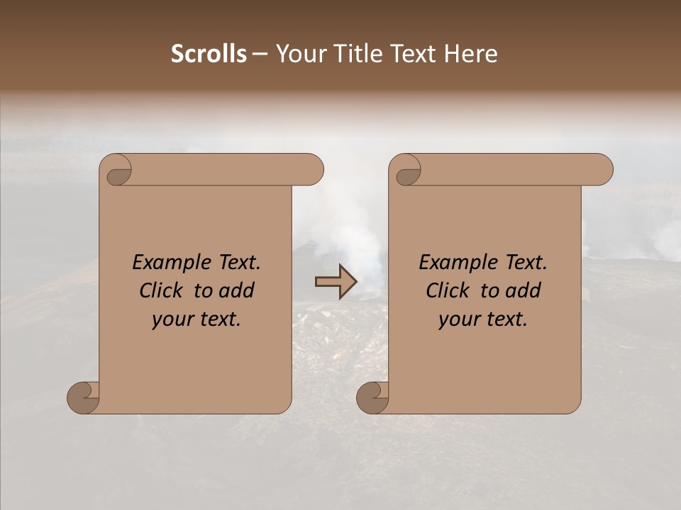 Erupt Active Smoldering PowerPoint Template