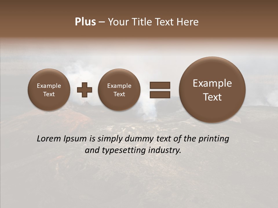 Erupt Active Smoldering PowerPoint Template