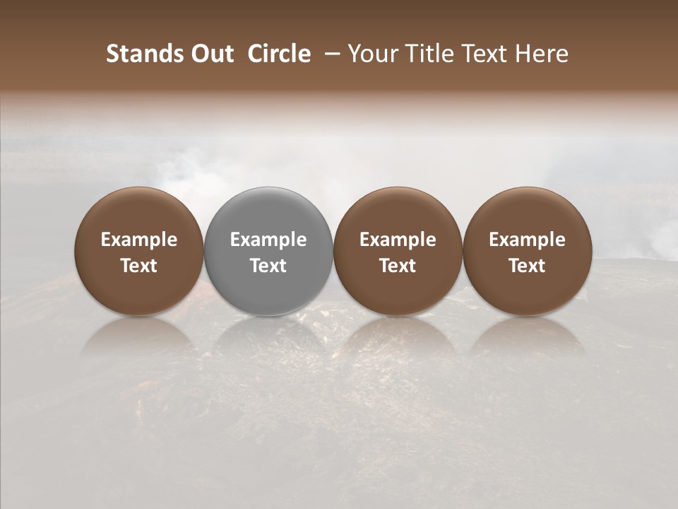 Erupt Active Smoldering PowerPoint Template