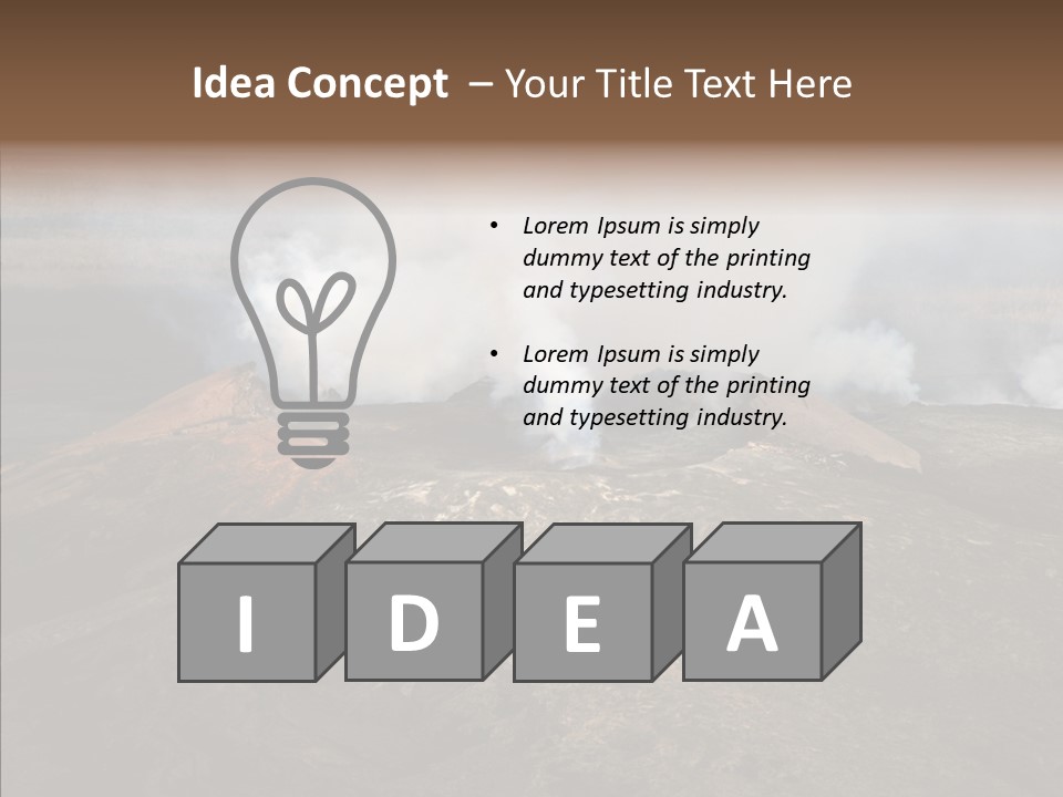 Erupt Active Smoldering PowerPoint Template