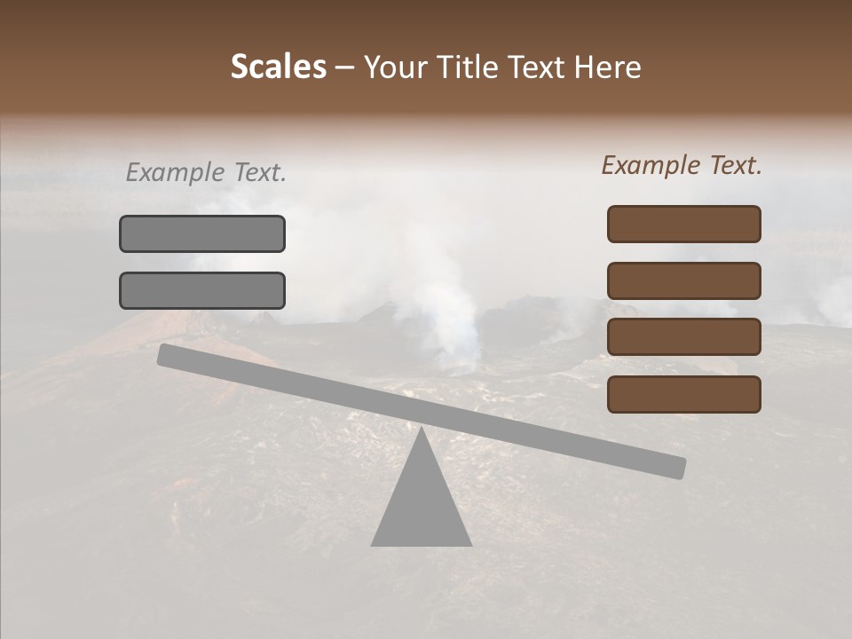 Erupt Active Smoldering PowerPoint Template