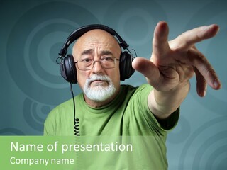 Illustration People Grandpa PowerPoint Template