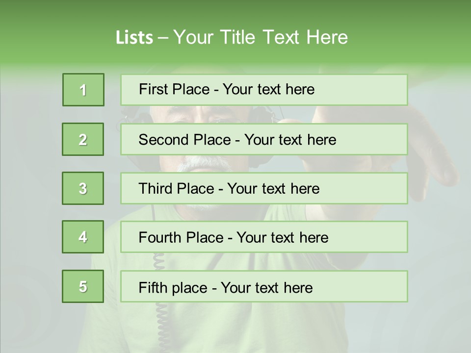 Illustration People Grandpa PowerPoint Template