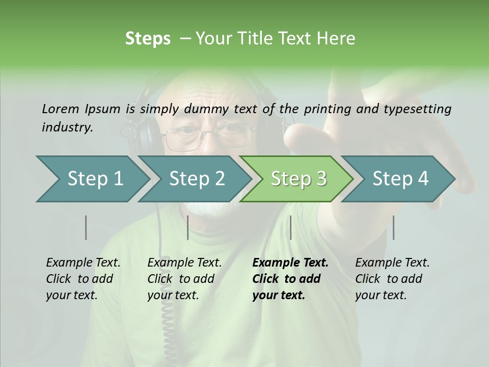 Illustration People Grandpa PowerPoint Template