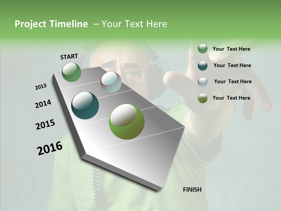 Illustration People Grandpa PowerPoint Template