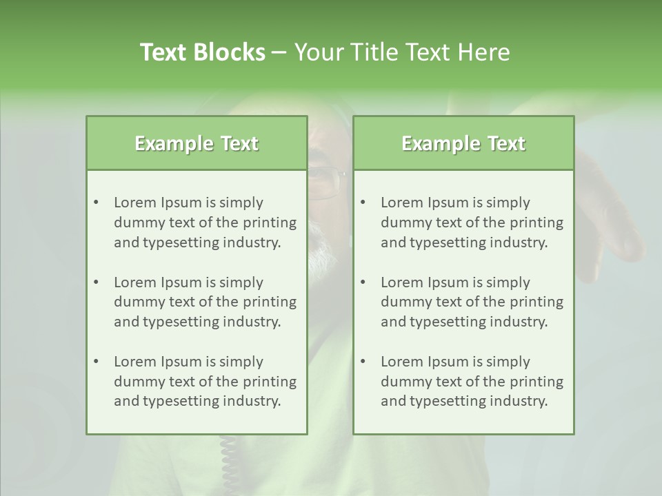 Illustration People Grandpa PowerPoint Template