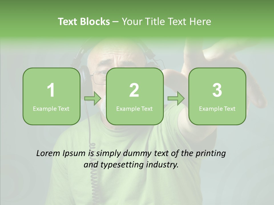 Illustration People Grandpa PowerPoint Template