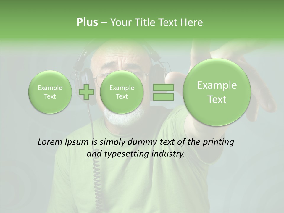 Illustration People Grandpa PowerPoint Template