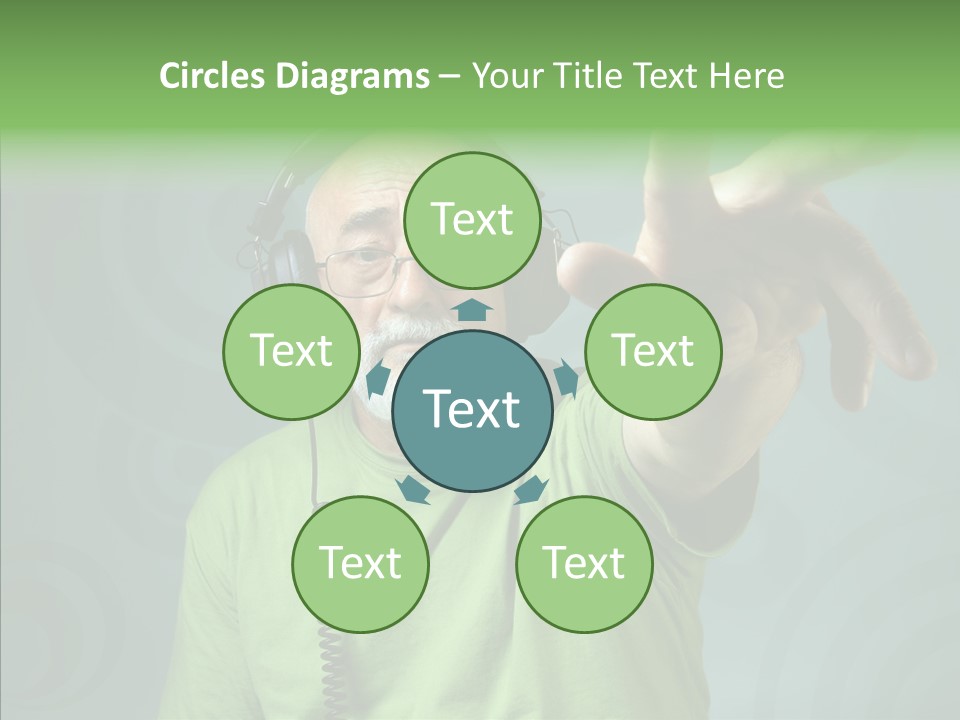 Illustration People Grandpa PowerPoint Template