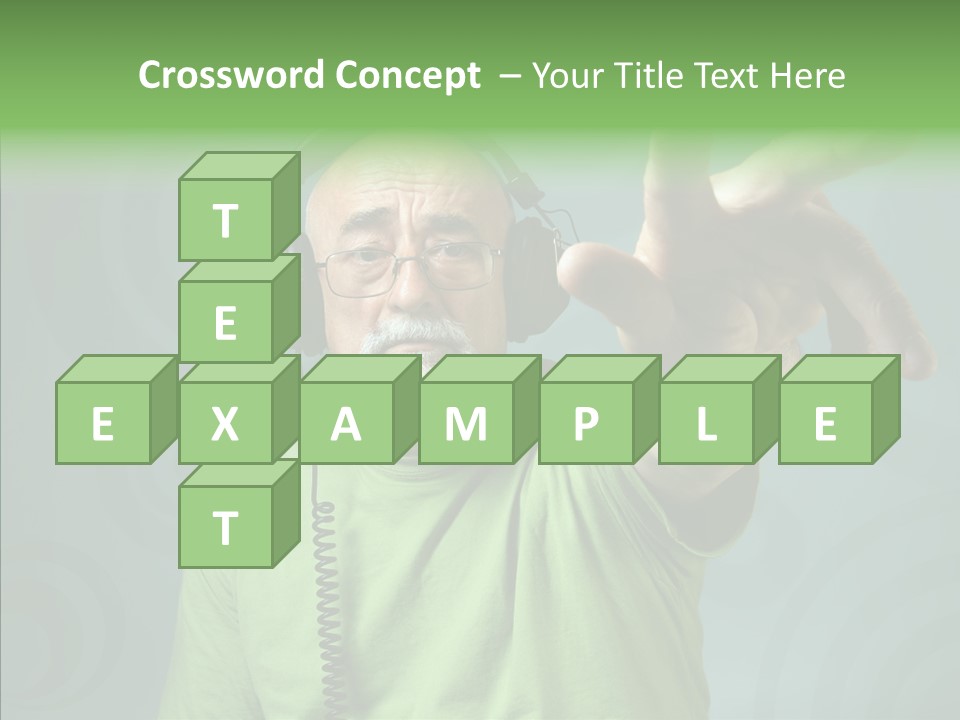 Illustration People Grandpa PowerPoint Template