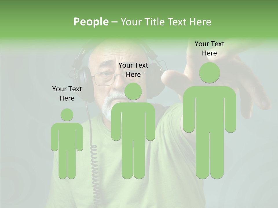Illustration People Grandpa PowerPoint Template