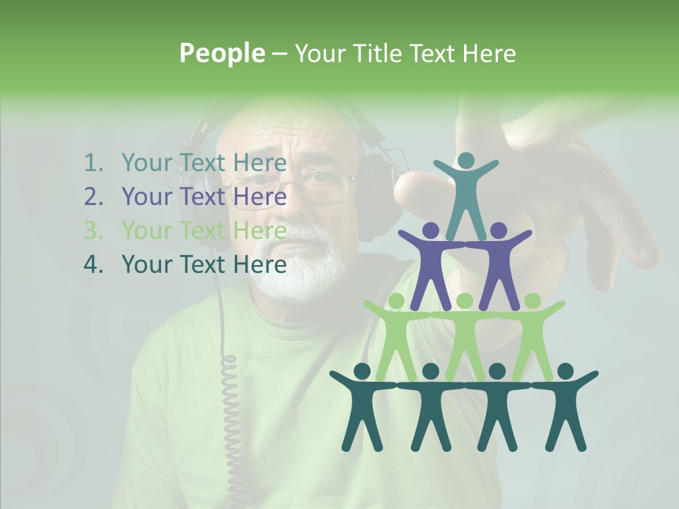 Illustration People Grandpa PowerPoint Template