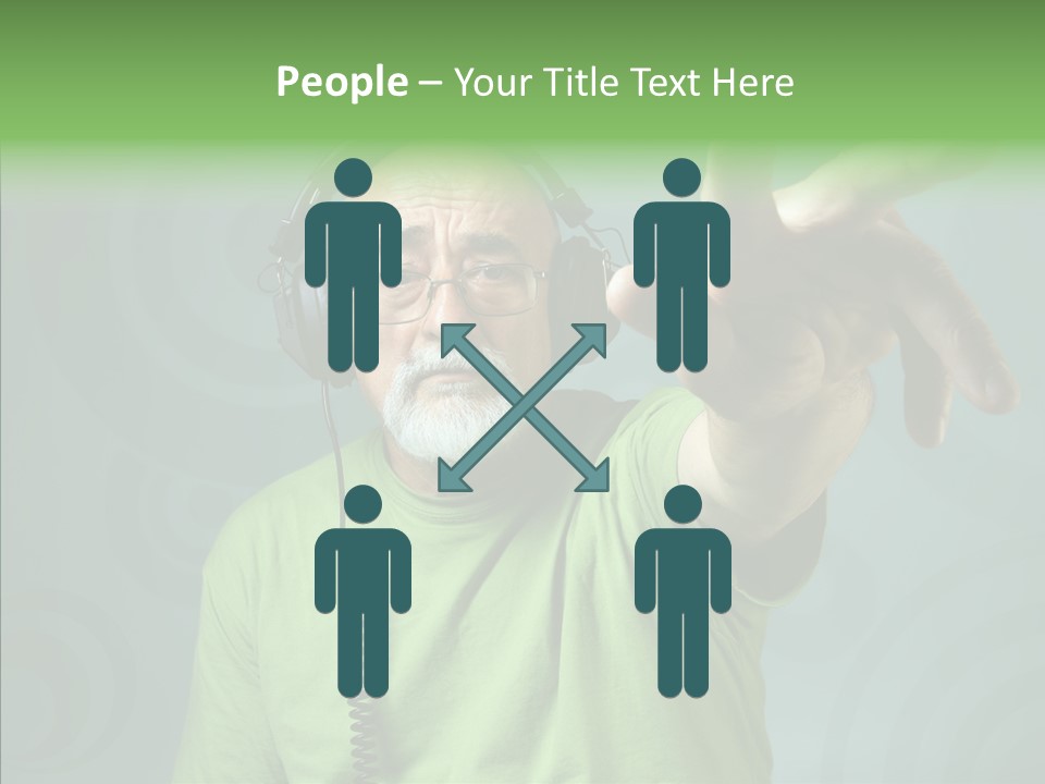 Illustration People Grandpa PowerPoint Template