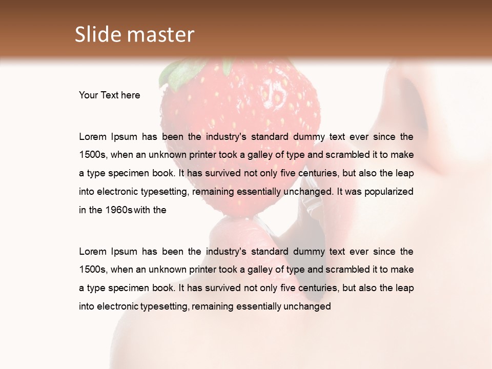 Diet Berry Red PowerPoint Template
