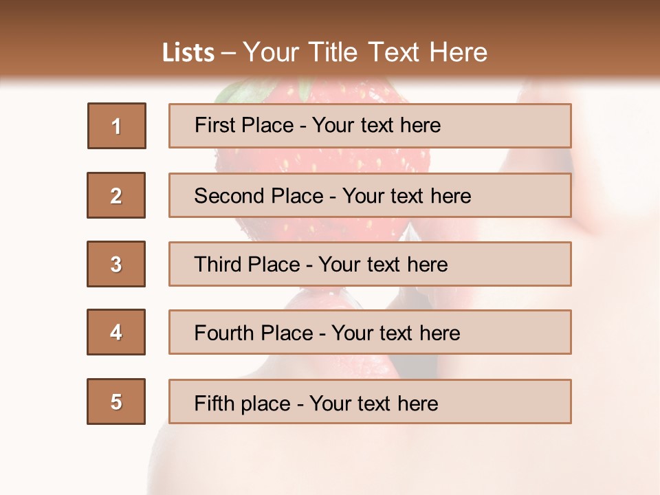 Diet Berry Red PowerPoint Template