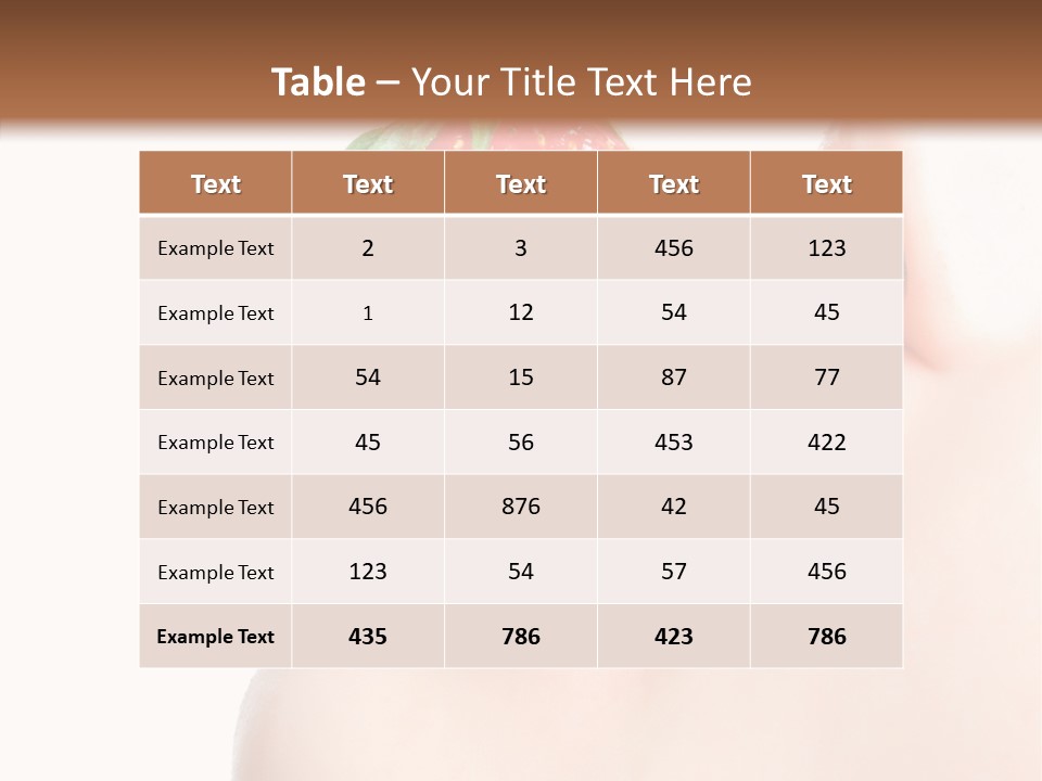 Diet Berry Red PowerPoint Template