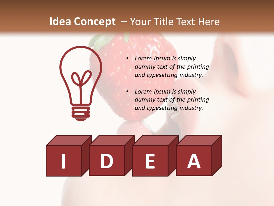 Diet Berry Red PowerPoint Template