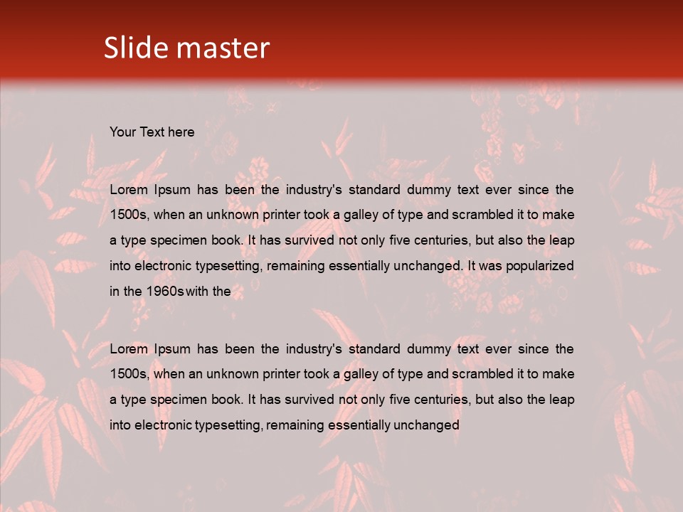 Forest Sheet Caress PowerPoint Template