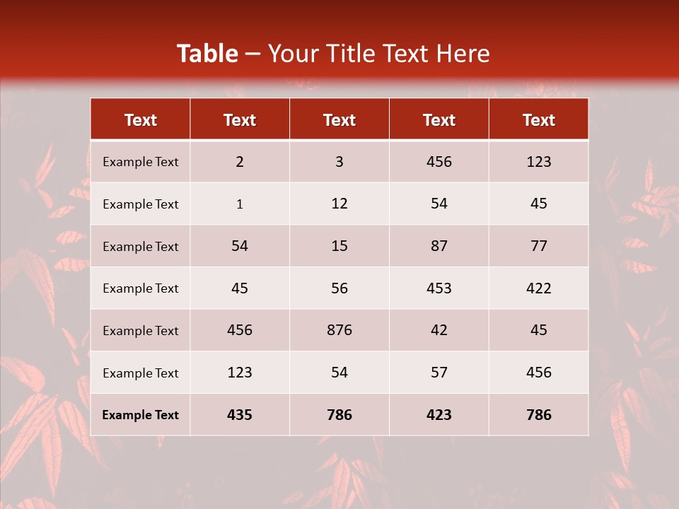Forest Sheet Caress PowerPoint Template