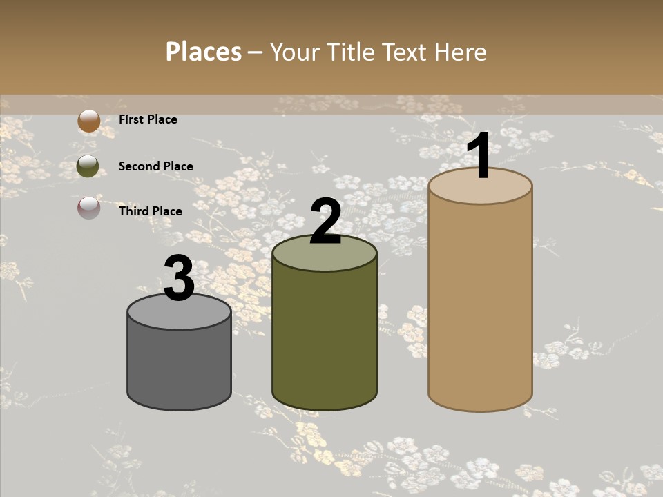 Backdrop Slippery Flower PowerPoint Template