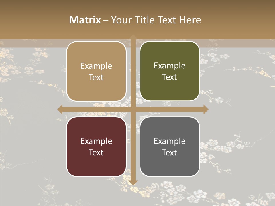 Backdrop Slippery Flower PowerPoint Template