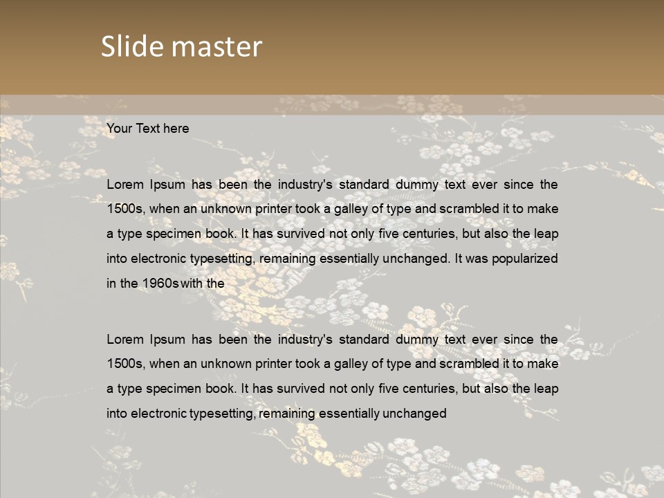 Backdrop Slippery Flower PowerPoint Template