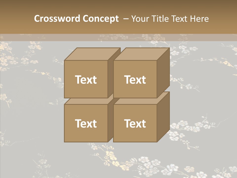 Backdrop Slippery Flower PowerPoint Template