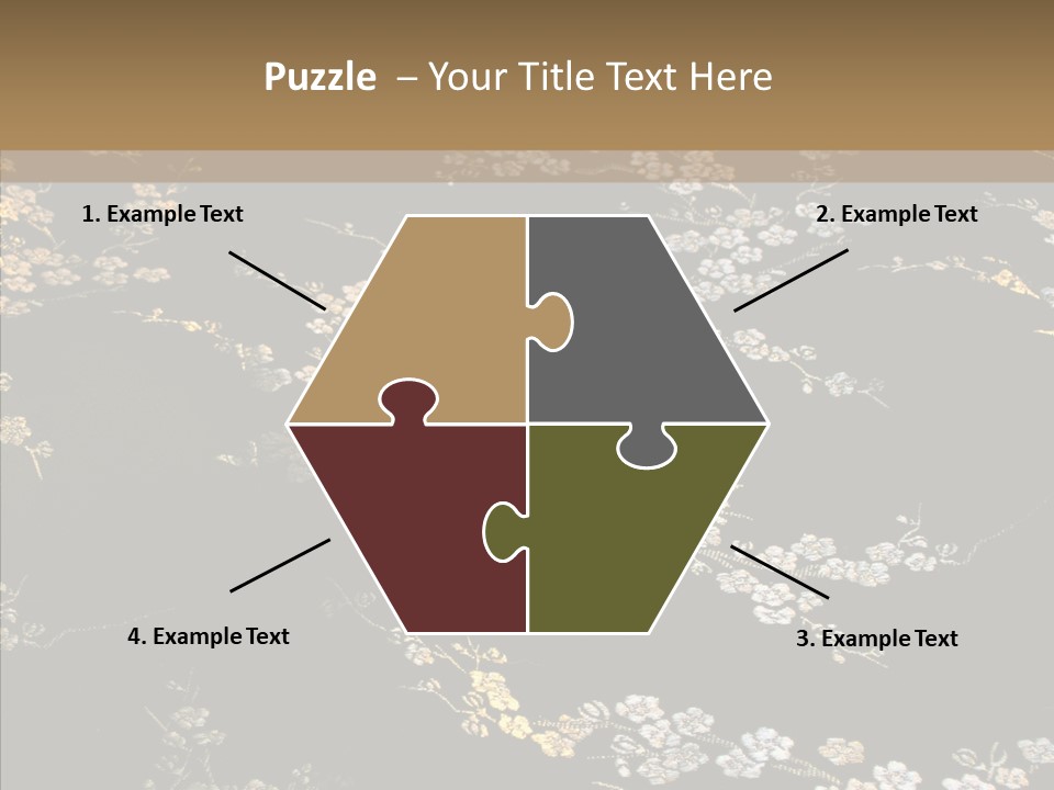 Backdrop Slippery Flower PowerPoint Template