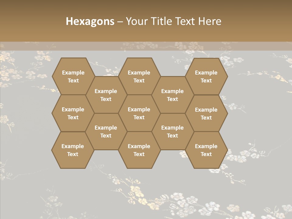 Backdrop Slippery Flower PowerPoint Template