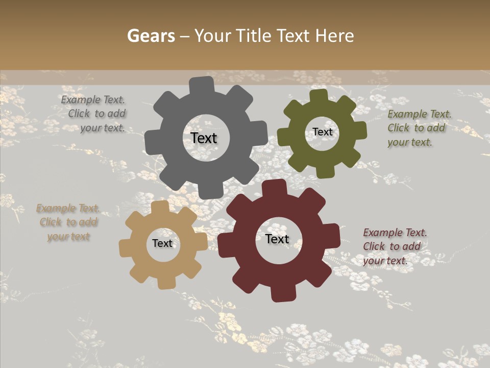 Backdrop Slippery Flower PowerPoint Template