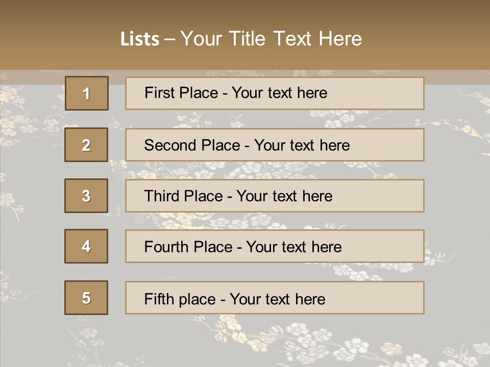 Backdrop Slippery Flower PowerPoint Template