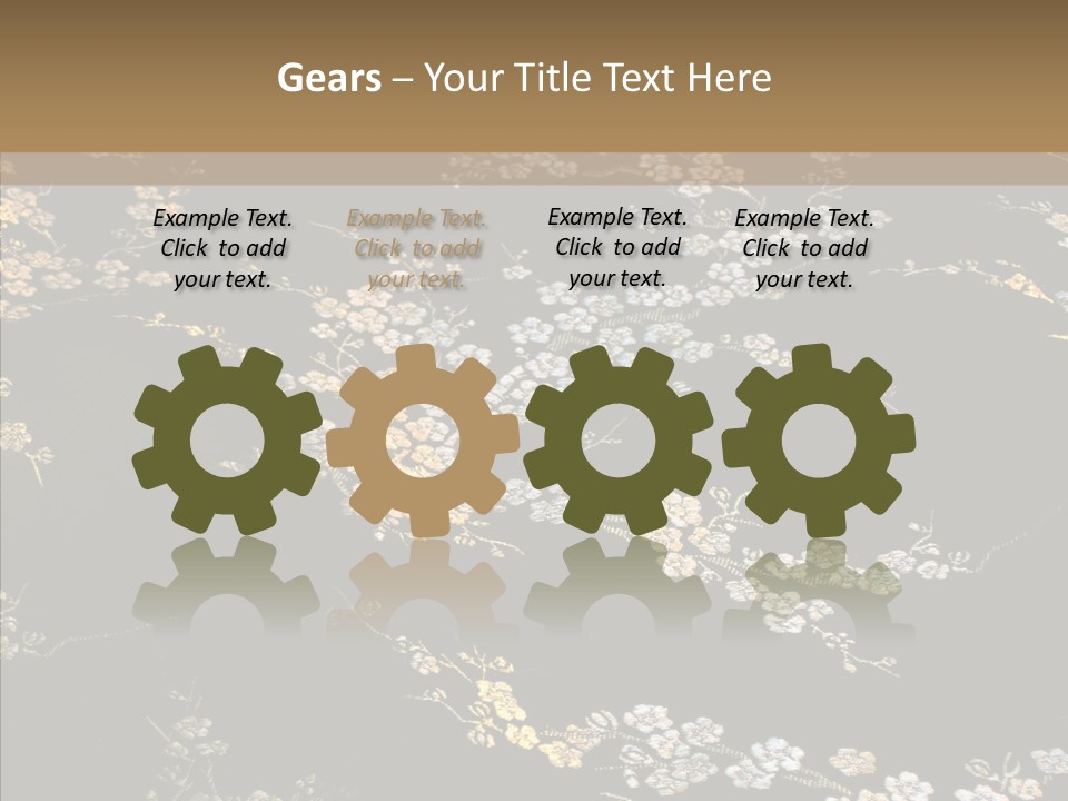 Backdrop Slippery Flower PowerPoint Template