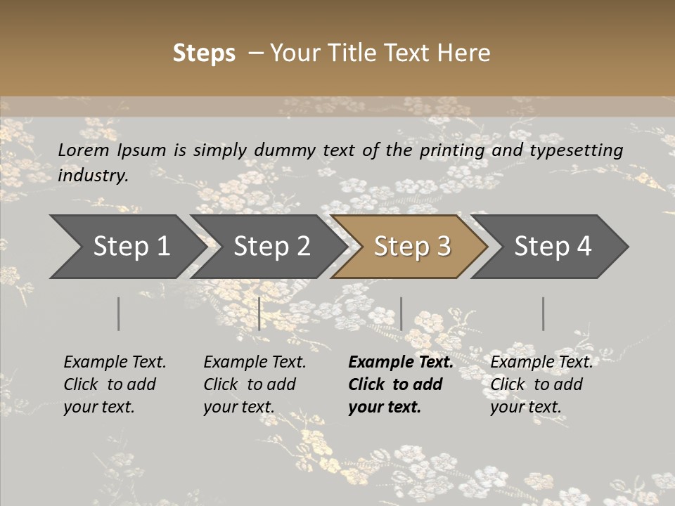 Backdrop Slippery Flower PowerPoint Template
