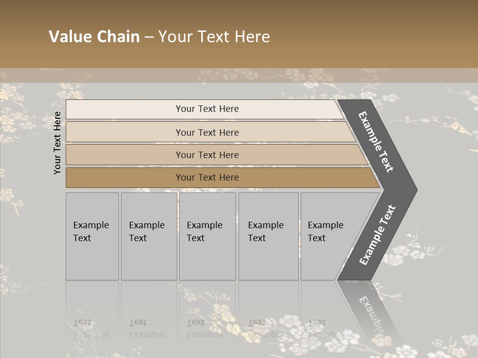 Backdrop Slippery Flower PowerPoint Template