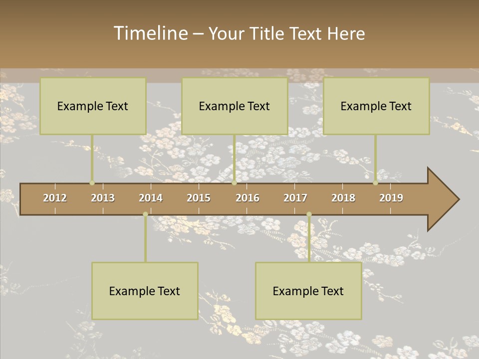 Backdrop Slippery Flower PowerPoint Template