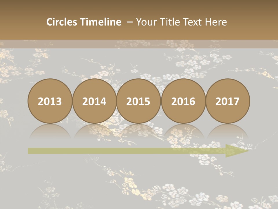 Backdrop Slippery Flower PowerPoint Template