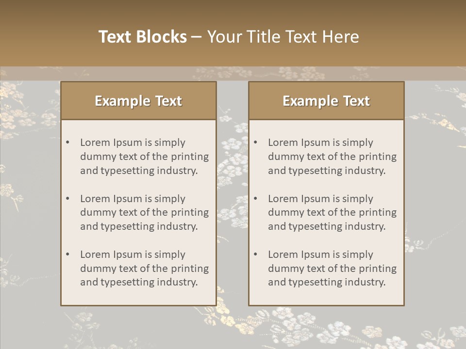 Backdrop Slippery Flower PowerPoint Template