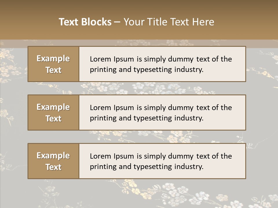 Backdrop Slippery Flower PowerPoint Template