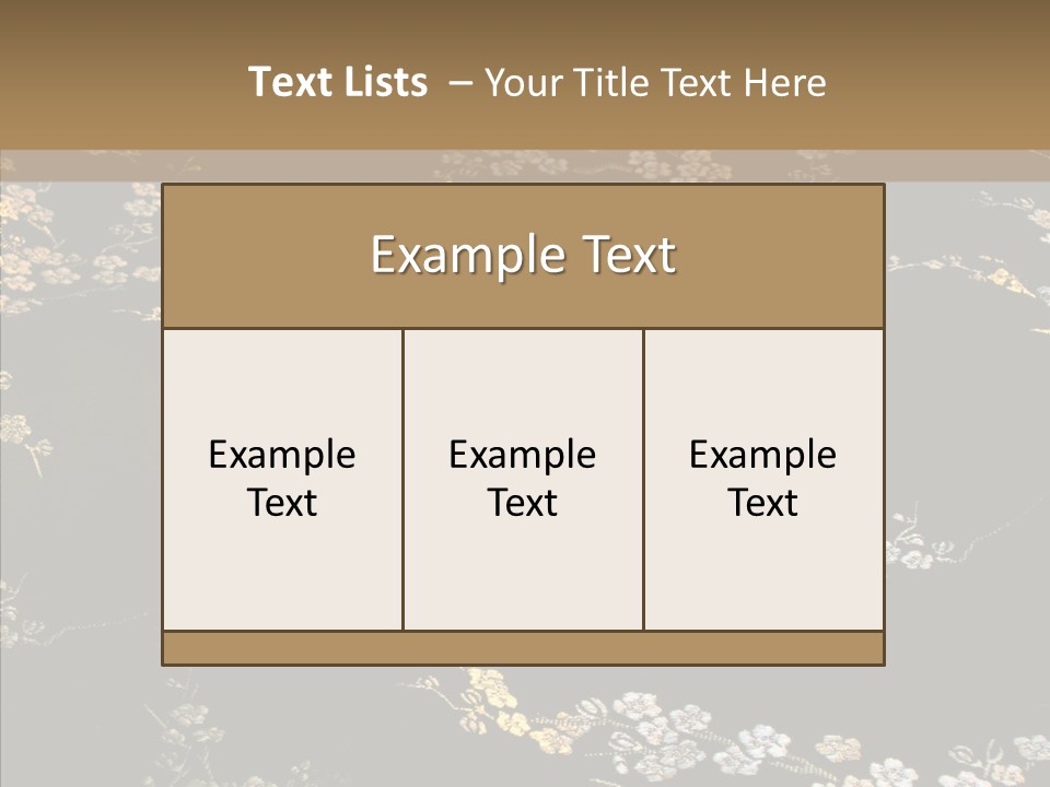 Backdrop Slippery Flower PowerPoint Template