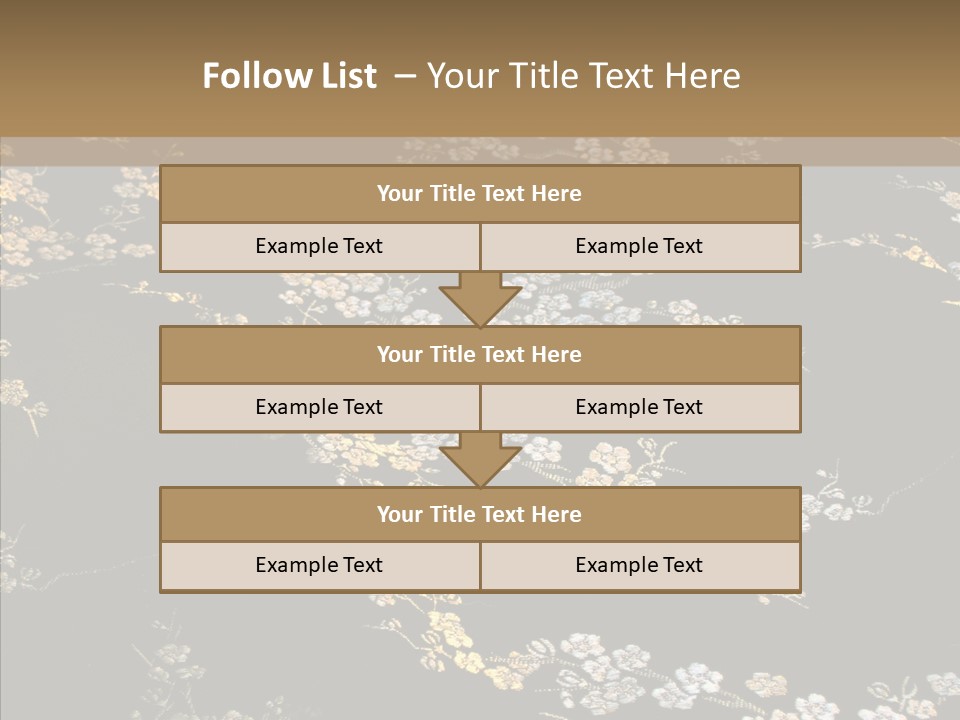 Backdrop Slippery Flower PowerPoint Template