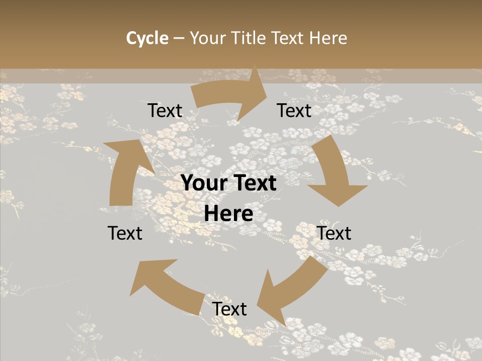 Backdrop Slippery Flower PowerPoint Template