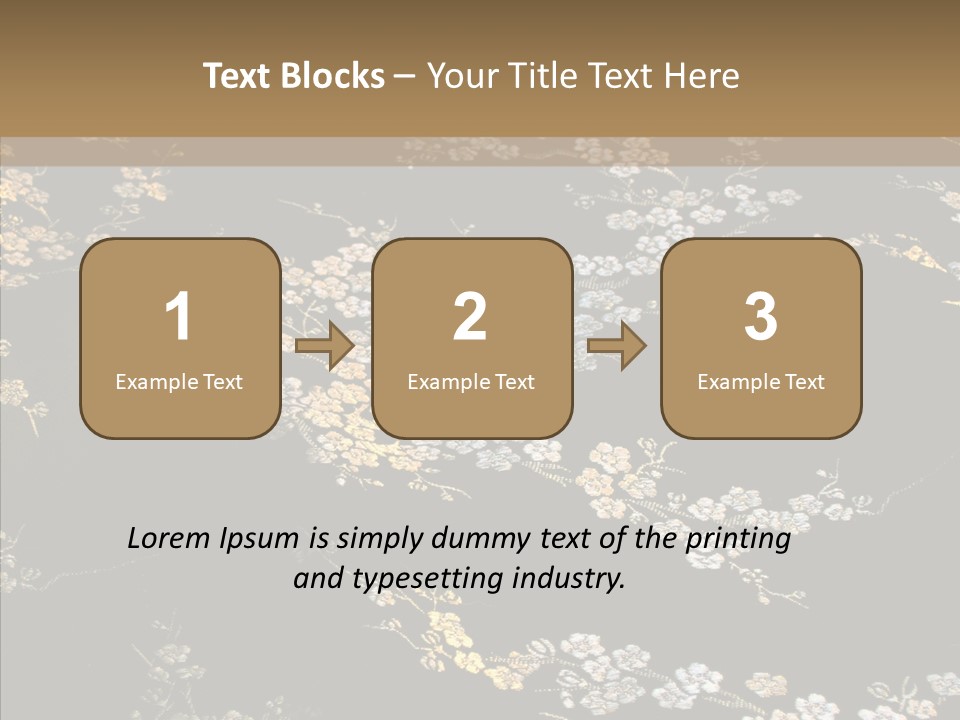 Backdrop Slippery Flower PowerPoint Template