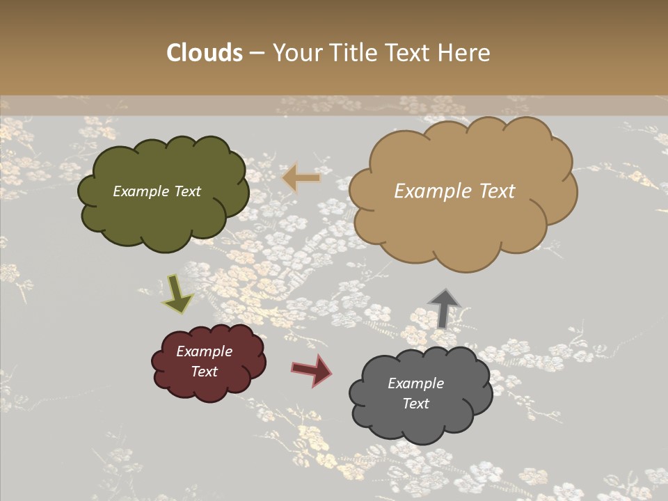 Backdrop Slippery Flower PowerPoint Template