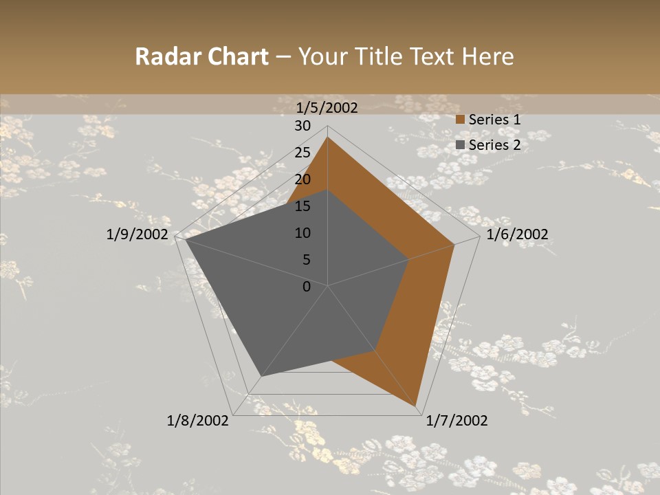 Backdrop Slippery Flower PowerPoint Template